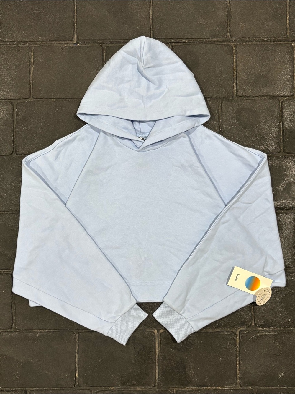Vuori Women's Sedona Pullover Hoodie Crystal Blue Size Large NWT